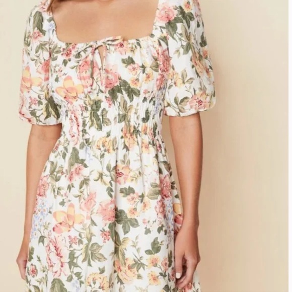 Faithfull the Brand Dresses & Skirts - Faithfull the Brand Nikoleta Puff Sleeve Mini Dress in Teatro Floral, in Medium